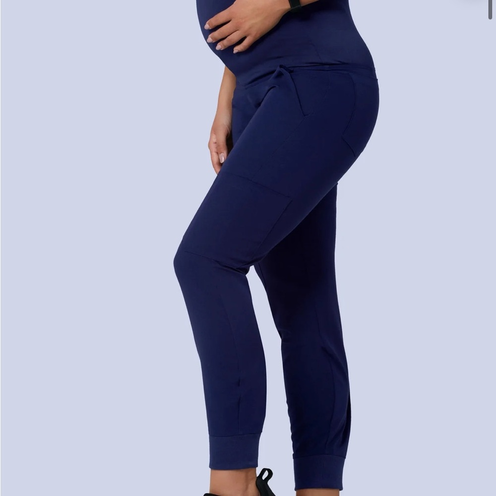 Women's Navy Maternity Pants